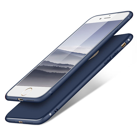 Apple iPhone 7用極薄ソフトケース シリコンケース 耐衝撃 全面保護 S09 アップル ネイビー