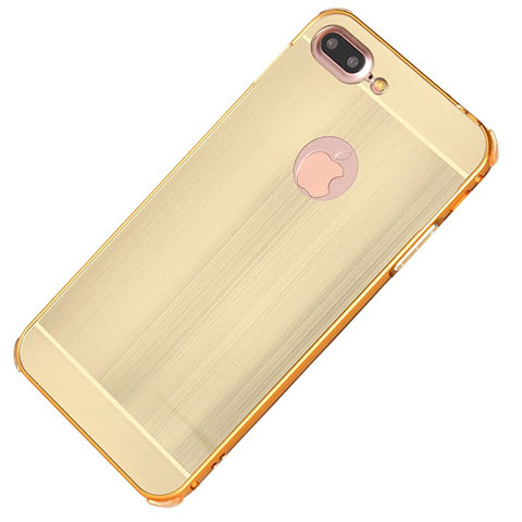 Apple iPhone 7 Plus用ケース 高級感 手触り良い アルミメタル 製の金属製 カバー M01 アップル ゴールド