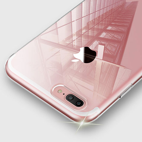 Apple iPhone 7 Plus用極薄ソフトケース シリコンケース 耐衝撃 全面保護 クリア透明 T02 アップル クリア