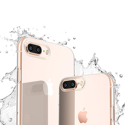 Apple iPhone 7 Plus用極薄ソフトケース シリコンケース 耐衝撃 全面保護 クリア透明 T03 アップル クリア