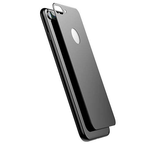 Apple iPhone 7 Plus用強化ガラス 背面保護フィルム アップル ブラック