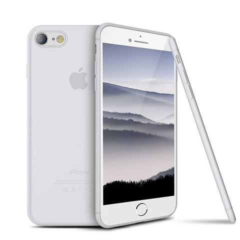 Apple iPhone 8用極薄ソフトケース シリコンケース 耐衝撃 全面保護 S03 アップル ホワイト
