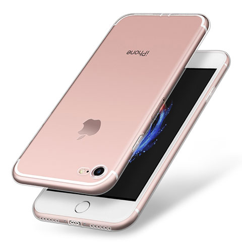Apple iPhone 8用極薄ソフトケース シリコンケース 耐衝撃 全面保護 クリア透明 H06 アップル クリア