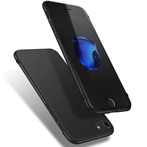 Apple iPhone 8用ハードケース カバー プラスチック Q02 アップル ブラック