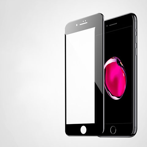 Apple iPhone 8用強化ガラス 液晶保護フィルム 3D アップル ブラック