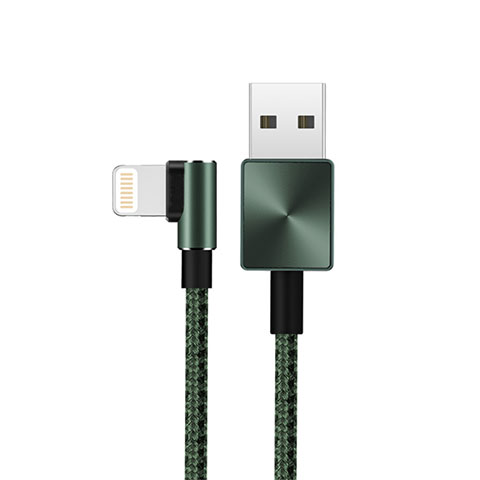 Apple iPhone 8 Plus用USBケーブル 充電ケーブル D19 アップル グリーン