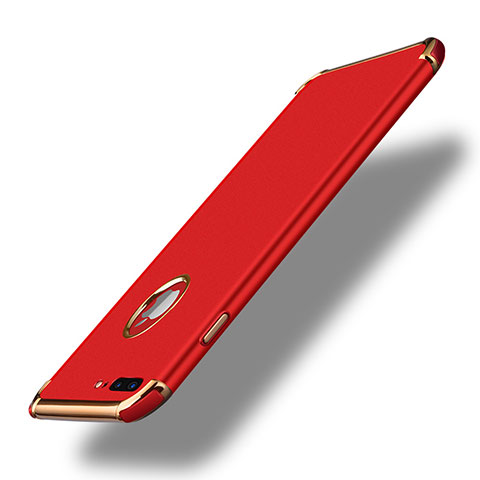 Apple iPhone 8 Plus用ケース 高級感 手触り良い メタル兼プラスチック バンパー F03 アップル レッド