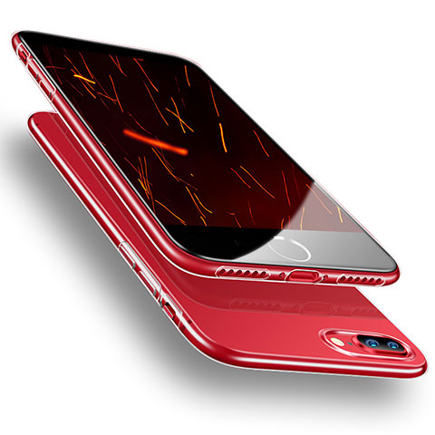 Apple iPhone 8 Plus用極薄ソフトケース シリコンケース 耐衝撃 全面保護 クリア透明 H20 アップル クリア
