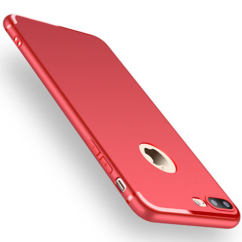Apple iPhone 8 Plus用極薄ソフトケース シリコンケース 耐衝撃 全面保護 Z15 アップル レッド