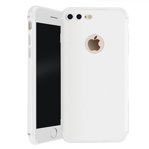 Apple iPhone 8 Plus用極薄ソフトケース シリコンケース 耐衝撃 全面保護 S01 アップル ホワイト