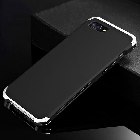 Apple iPhone 8 Plus用ケース 高級感 手触り良い アルミメタル 製の金属製 カバー アップル シルバー・ブラック