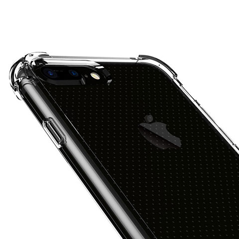 Apple iPhone 8 Plus用極薄ソフトケース シリコンケース 耐衝撃 全面保護 クリア透明 T06 アップル クリア