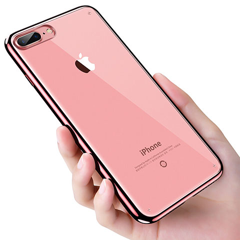 Apple iPhone 8 Plus用極薄ソフトケース シリコンケース 耐衝撃 全面保護 クリア透明 T21 アップル クリア