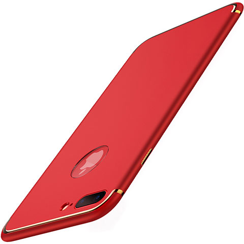 Apple iPhone 8 Plus用極薄ソフトケース シリコンケース 耐衝撃 全面保護 D03 アップル レッド