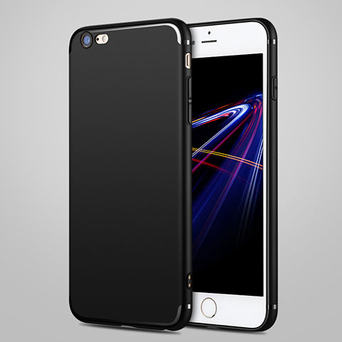 Apple iPhone SE (2020)用極薄ソフトケース シリコンケース 耐衝撃 全面保護 S06 アップル ブラック