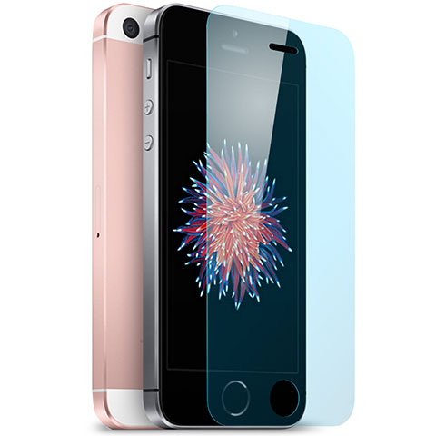 Apple iPhone SE用アンチグレア ブルーライト 強化ガラス 液晶保護フィルム B02 アップル ネイビー