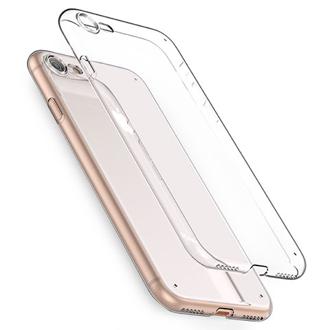 Apple iPhone SE3 (2022)用極薄ソフトケース シリコンケース 耐衝撃 全面保護 クリア透明 T08 アップル クリア