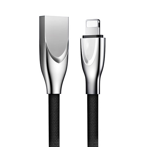 Apple iPhone X用USBケーブル 充電ケーブル D05 アップル ブラック