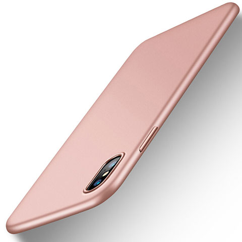 Apple iPhone X用極薄ソフトケース シリコンケース 耐衝撃 全面保護 アップル ピンク