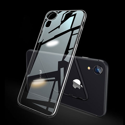 Apple iPhone XR用極薄ソフトケース シリコンケース 耐衝撃 全面保護 クリア透明 H02 アップル クリア