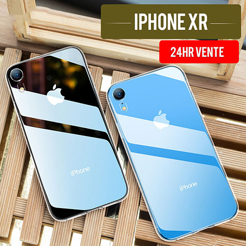 Apple iPhone XR用極薄ソフトケース シリコンケース 耐衝撃 全面保護 クリア透明 T09 アップル クリア
