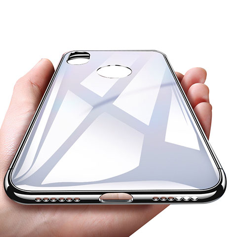 Apple iPhone Xs用ハードケース プラスチック 鏡面 アップル ホワイト