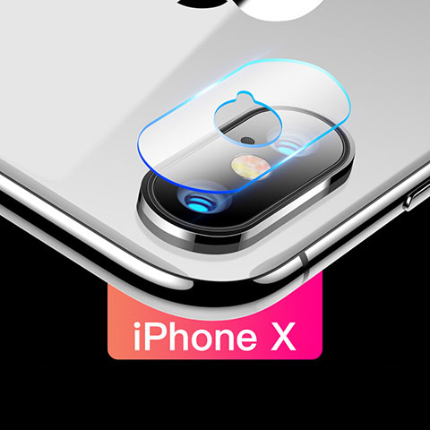 Apple iPhone Xs用強化ガラス カメラプロテクター カメラレンズ 保護ガラスフイルム F03 アップル クリア
