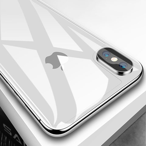 Apple iPhone Xs Max用強化ガラス 背面保護フィルム B04 アップル クリア