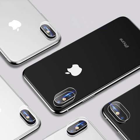 Apple iPhone Xs Max用強化ガラス カメラプロテクター カメラレンズ 保護ガラスフイルム P01 アップル クリア