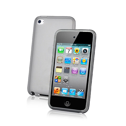 Apple iPod Touch 4用極薄ソフトケース シリコンケース 耐衝撃 全面保護 クリア透明 アップル グリーン