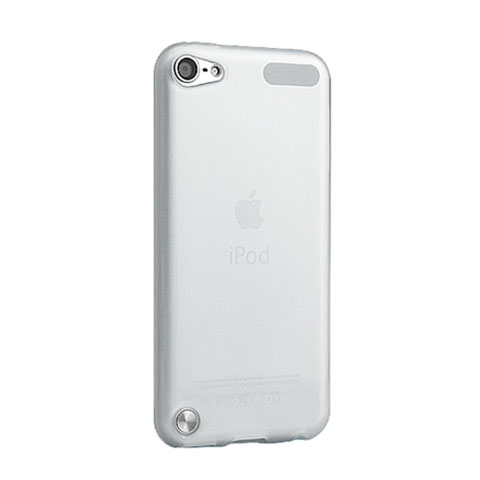 Apple iPod Touch 5用極薄ケース クリア透明 プラスチック アップル ホワイト