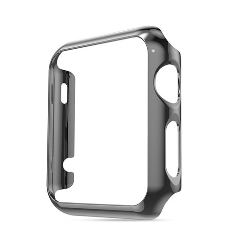 Apple iWatch 2 42mm用ケース 高級感 手触り良い アルミメタル 製の金属製 バンパー アップル グレー