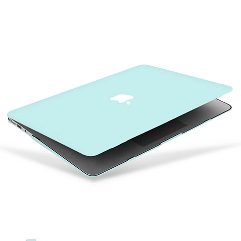 Apple MacBook Air 13 インチ (2020)用ハードケース プラスチック 質感もマット カバー M02 アップル シアン
