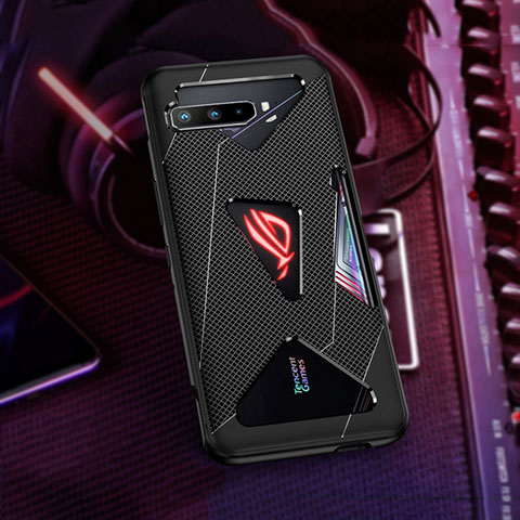 Asus ROG Phone 3用極薄ソフトケース シリコンケース 耐衝撃 全面保護 ZJ1 Asus ブラック