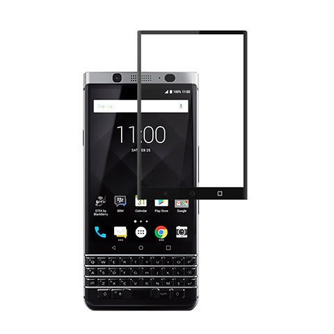 Blackberry KEYone用強化ガラス フル液晶保護フィルム Blackberry ブラック