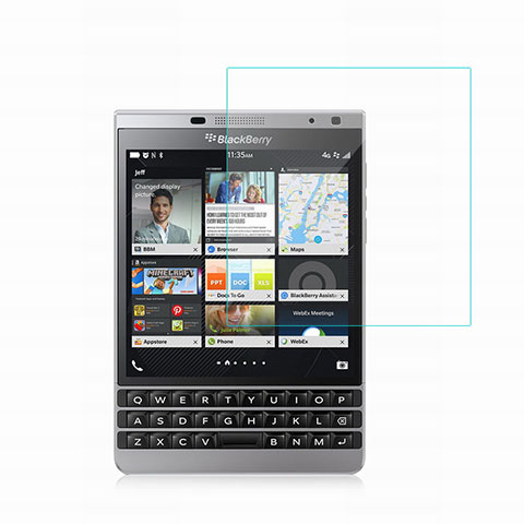 Blackberry Passport Silver Edition用強化ガラス 液晶保護フィルム Blackberry クリア