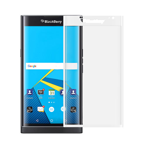 Blackberry Priv用強化ガラス フル液晶保護フィルム Blackberry ホワイト