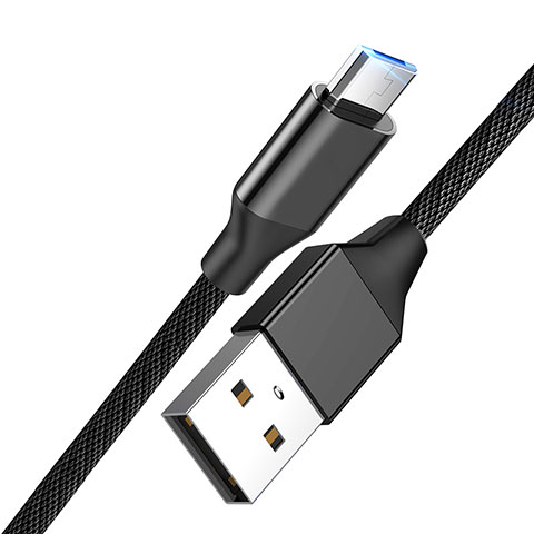 Micro USBケーブル 充電ケーブルAndroidユニバーサル A15 ブラック