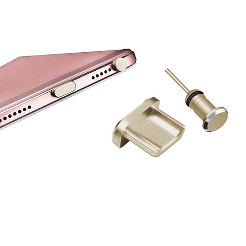 アンチ ダスト プラグ キャップ ストッパー USB-B Androidユニバーサル H01 ゴールド