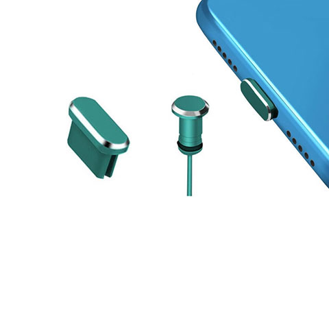 アンチ ダスト プラグ キャップ ストッパー USB-C Android Type-Cユニバーサル H15 グリーン