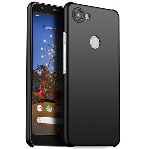 Google Pixel 3a XL用ハードケース プラスチック 質感もマット M01 グーグル ブラック