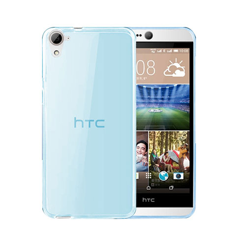 HTC Desire 826 826T 826W用極薄ソフトケース シリコンケース 耐衝撃 全面保護 クリア透明 HTC ネイビー