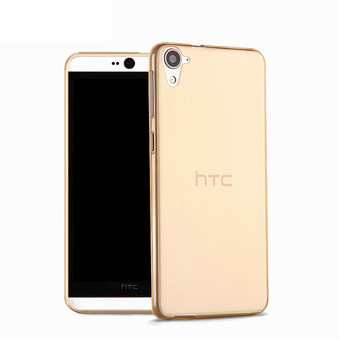 HTC Desire 826 826T 826W用極薄ソフトケース シリコンケース 耐衝撃 全面保護 クリア透明 HTC ゴールド