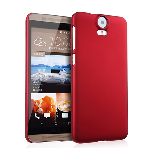 HTC One E9 Plus用ハードケース プラスチック 質感もマット HTC レッド