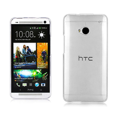 HTC One M7用ハードケース クリスタル クリア透明 HTC クリア
