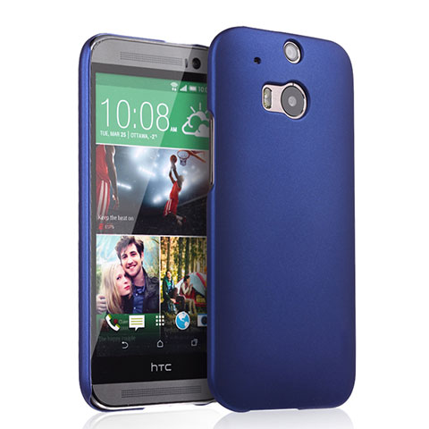 HTC One M8用ハードケース プラスチック 質感もマット HTC ネイビー
