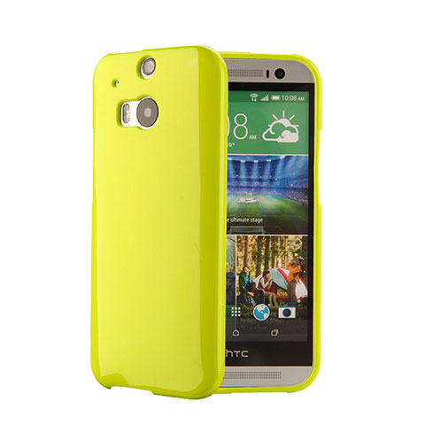 HTC One M8用シリコンケース ソフトタッチラバー HTC グリーン