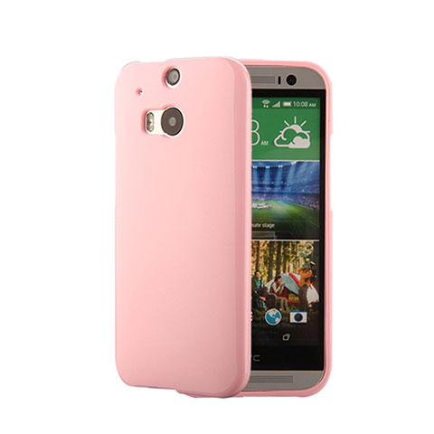 HTC One M8用シリコンケース ソフトタッチラバー HTC ピンク