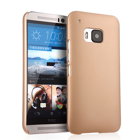 HTC One M9用ハードケース プラスチック 質感もマット HTC ゴールド