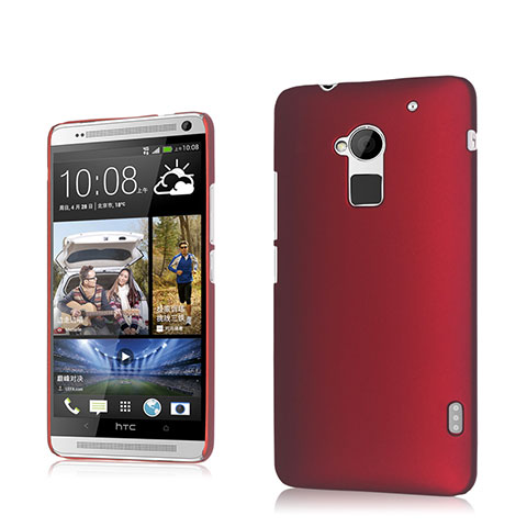 HTC One Max用ハードケース プラスチック 質感もマット HTC レッド